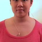 Pink Pearl Necklace Sterlin..